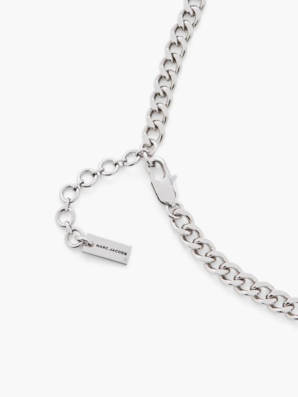Marc Jacobs The Sticker Charm Necklace In Silver