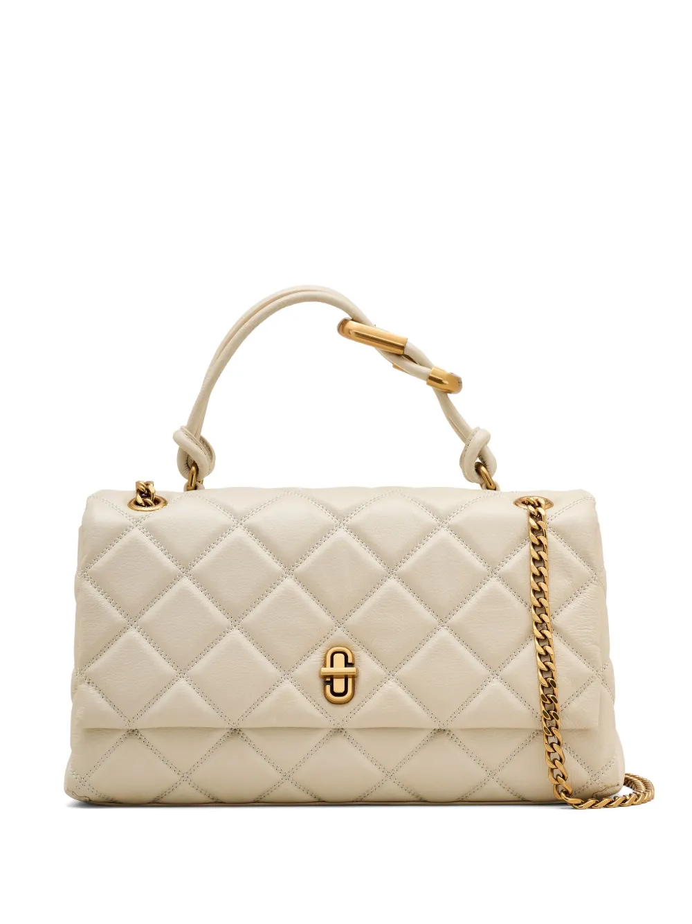 Marc Jacobs ザ キルテッド デュアル コンバーティブル ショルダーバッグ - ニュートラル Marc Jacobs ザ キルテッド デュアル コンバーティブル ショルダーバッグ - ニュートラル