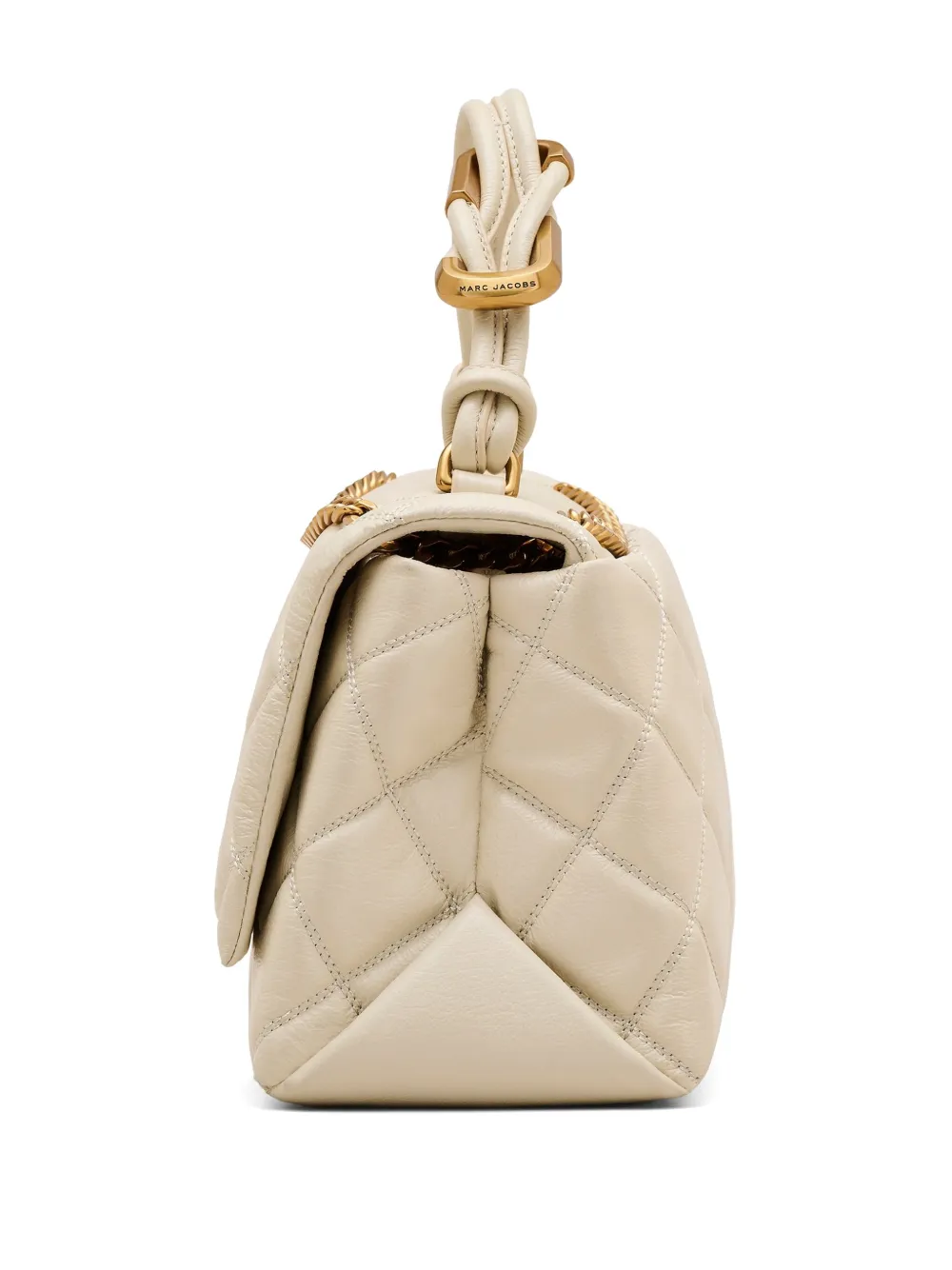 Marc Jacobs The Quilted Dual Convertible schoudertas Beige