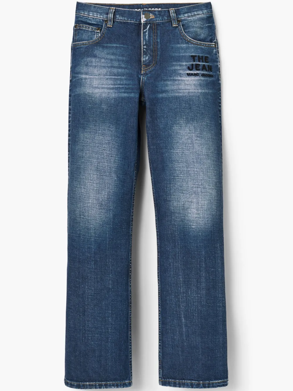 Marc Jacobs Belt Loops Five-pocket Style Faded Effect In Blue