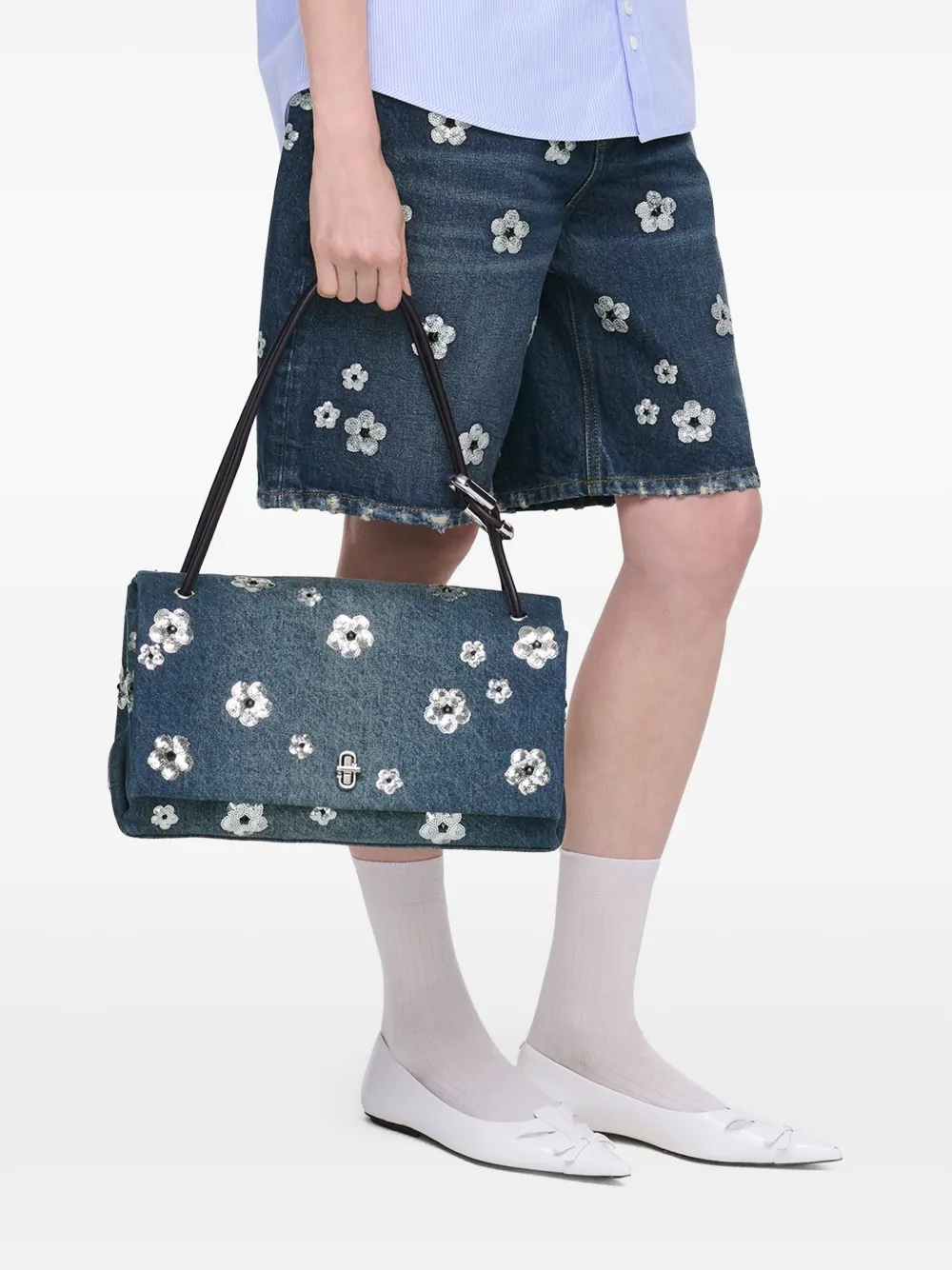 Marc Jacobs The Large Daisy Dual schoudertas - Blauw