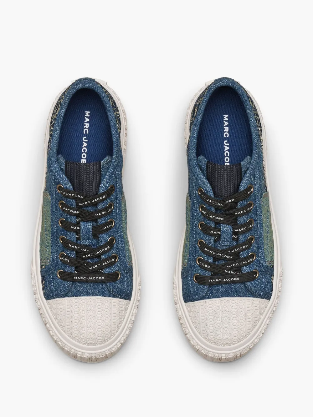 Marc Jacobs Denim Sneakers In Blue