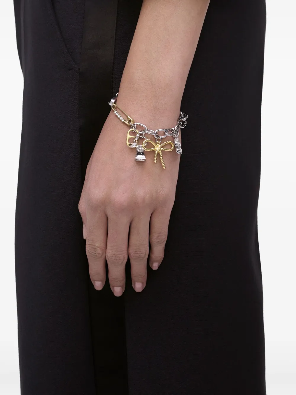 Marc Jacobs Grunge Glam charm bracelet - Zilver