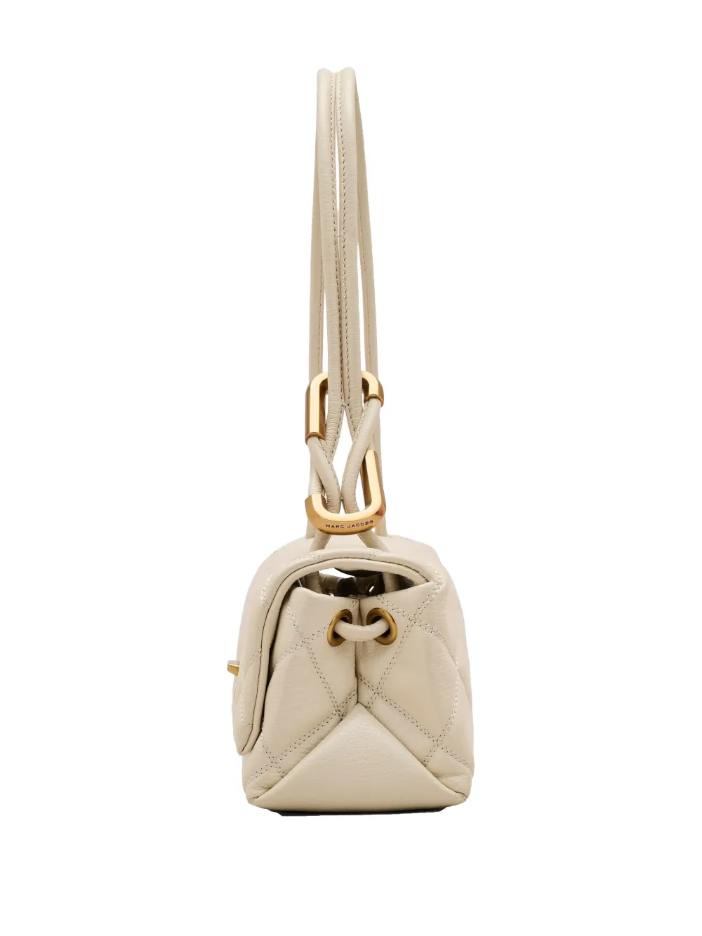 Marc Jacobs The Mini Quilted Dual schoudertas Beige