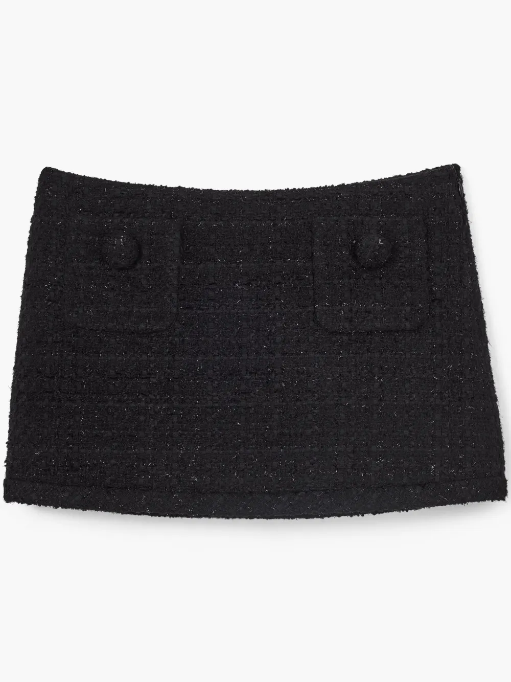 Marc Jacobs Tweed Mini Skirt In Black