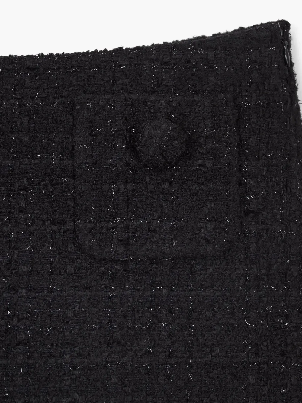 Marc Jacobs Tweed Mini Skirt In Black