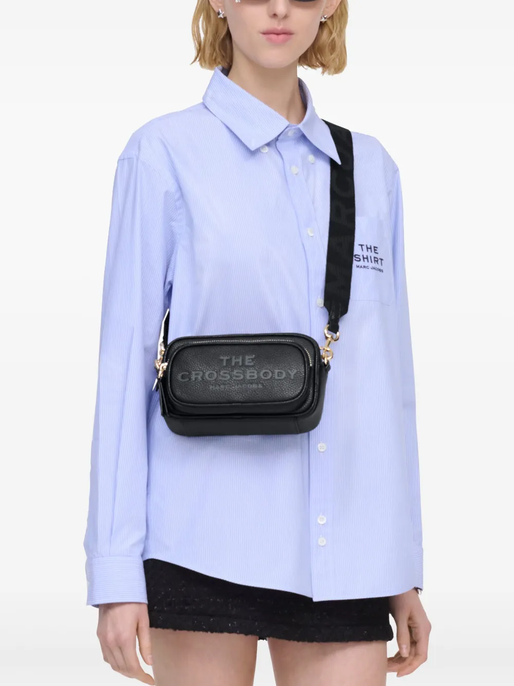 Marc Jacobs The Crossbody leren tas - Zwart