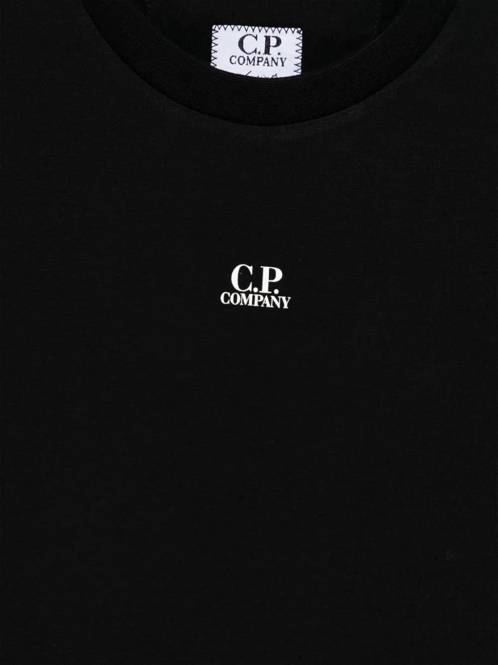 Shop C.p. Company Logo-print T-shirt In Black