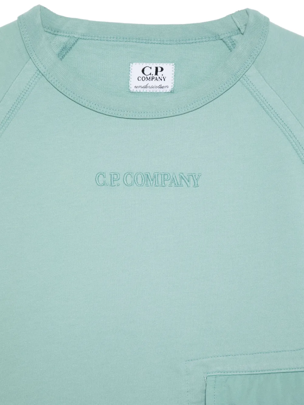 C.P. Company Kids Sweater met geborduurd logo Groen