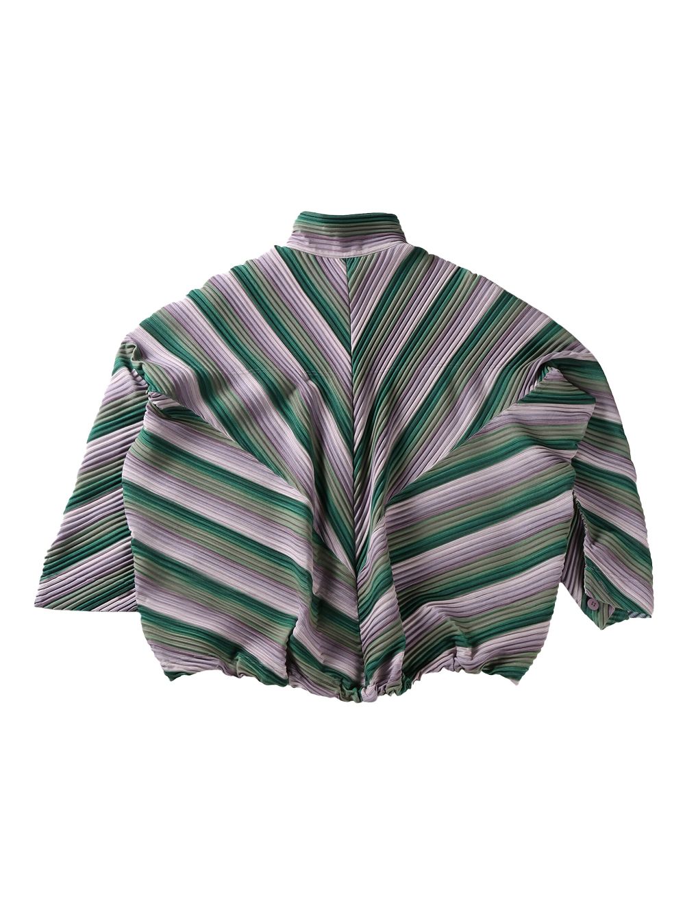 Homme Plissé Issey Miyake RB Stripes 2 shirt - Groen