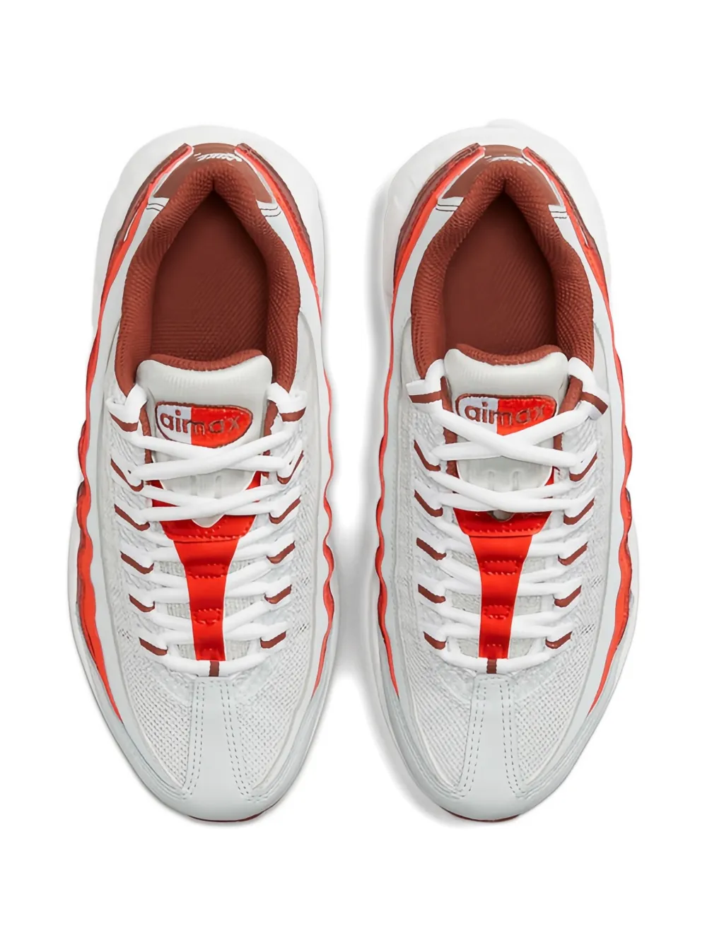 Nike Kids Air Max 95 "Recraft Photon Dust Picante Red" sneakers White