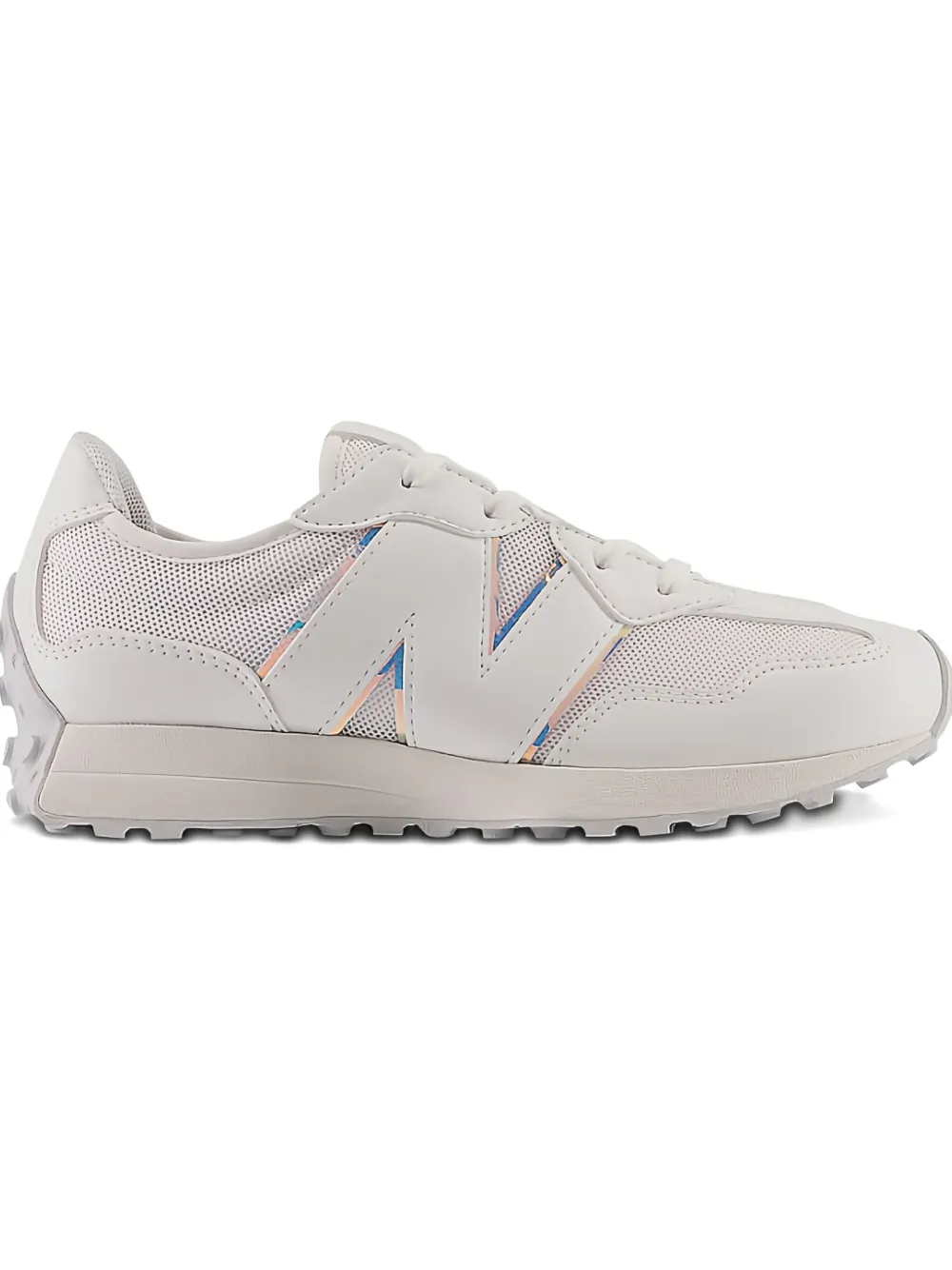New Balance 327 Ps "white Grey Iridescent" Trainers In White