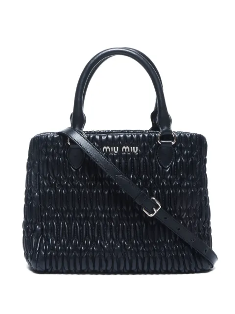 Miu Miu Pre-Owned 2000s matelassé two-way handbag
