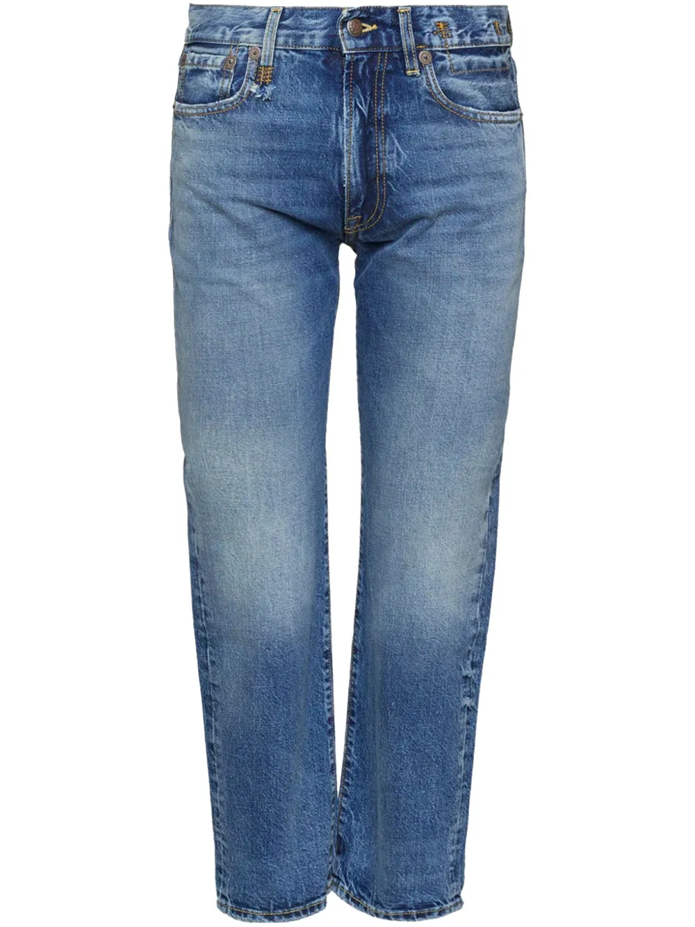 cropped straight jeans