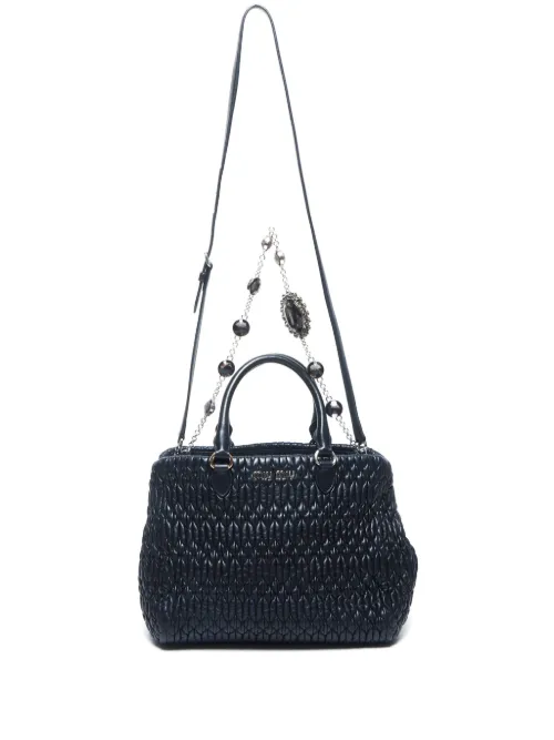Sac porté épaule matelassé (années 1990-2000) - Miu Miu Pre-Owned - Modalova