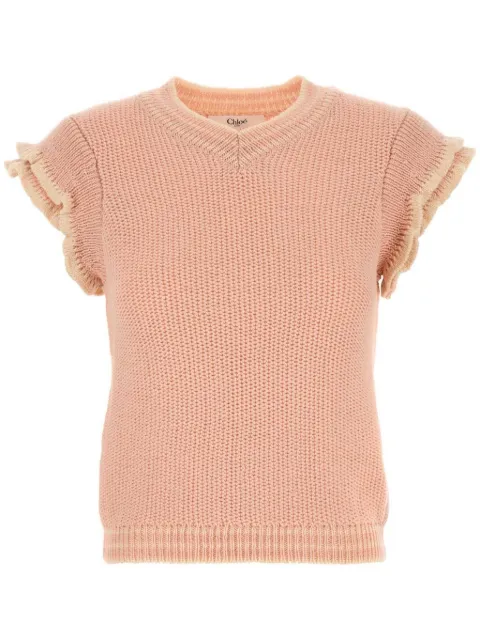 Chloé playera tejida manga corta