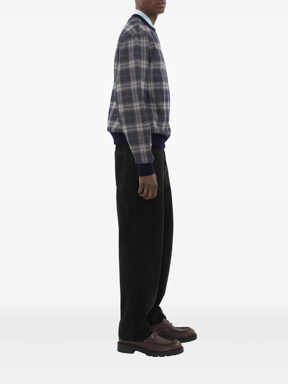 Burberry Geruite trui Blauw