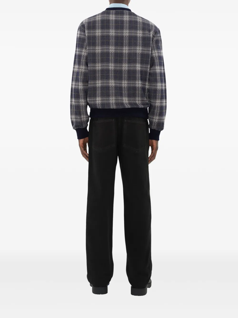 Burberry Geruite trui Blauw