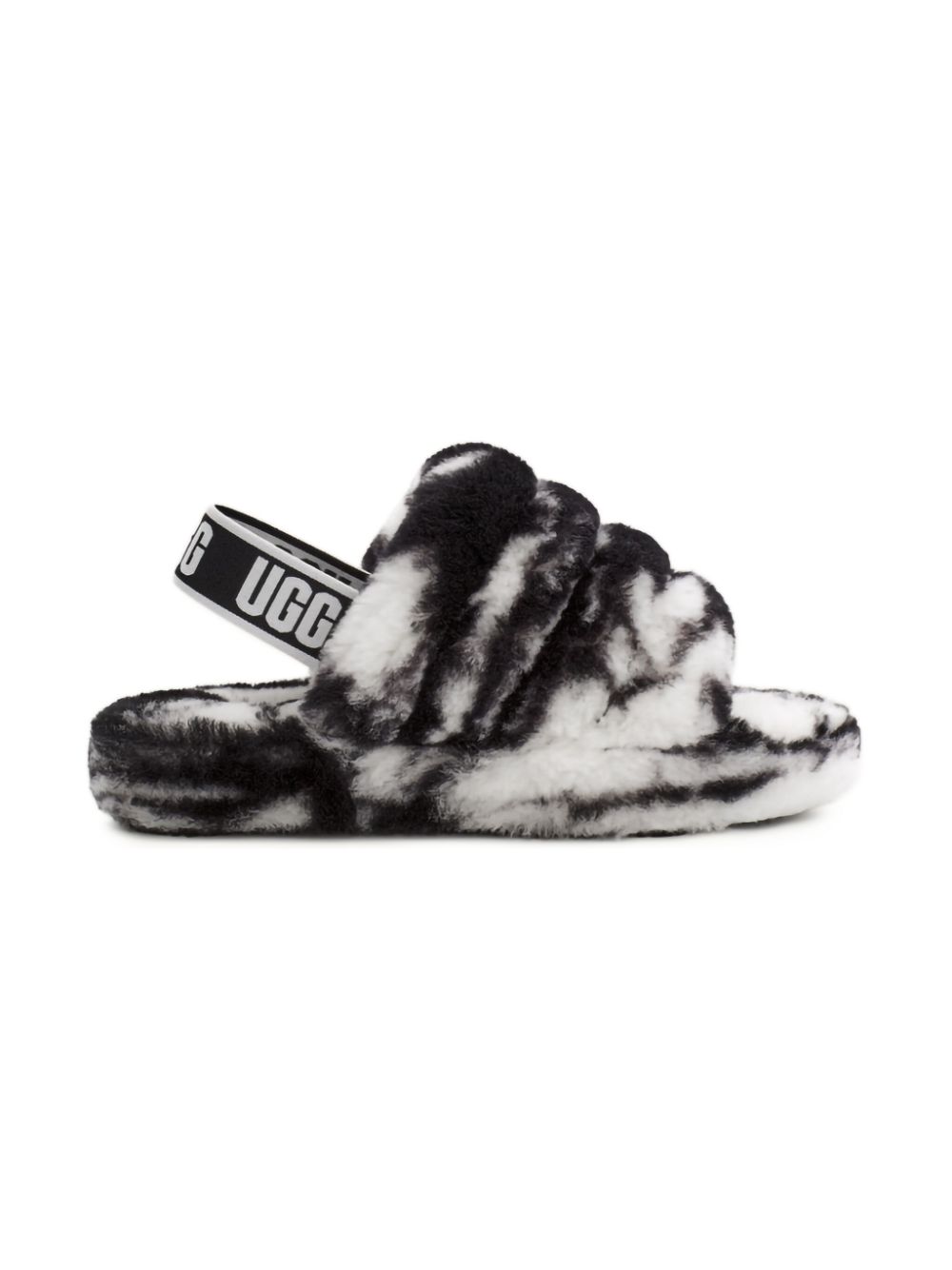 UGG Kids Fluff Yeah slides Zwart