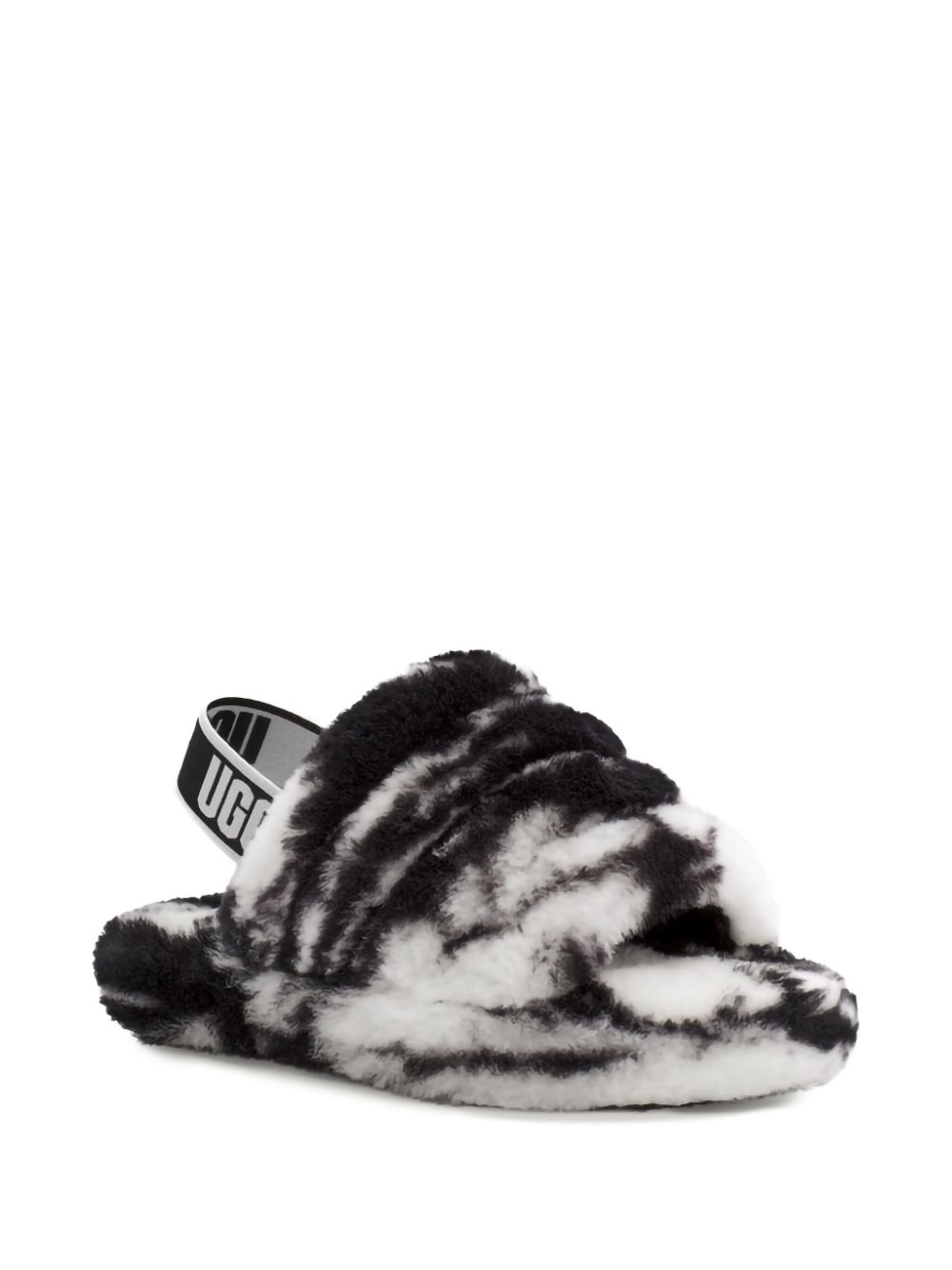 UGG Kids Fluff Yeah slides Zwart