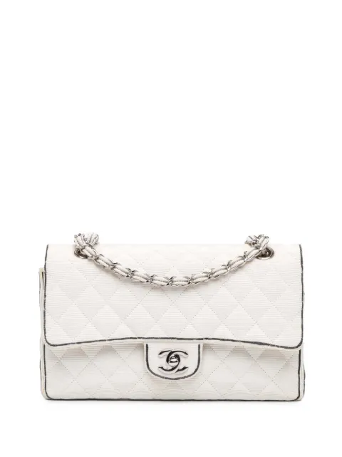 CHANEL Pre-Owned 2014 Medium Classic Printed Grosgrain Double Flap shoulder bag