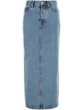 Alexander Wang embellished denim skirt - Blue