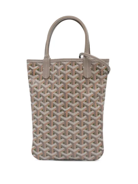Goyard Pre-Owned bolsa satchel Goyardine Poitiers Claire Voie 2018