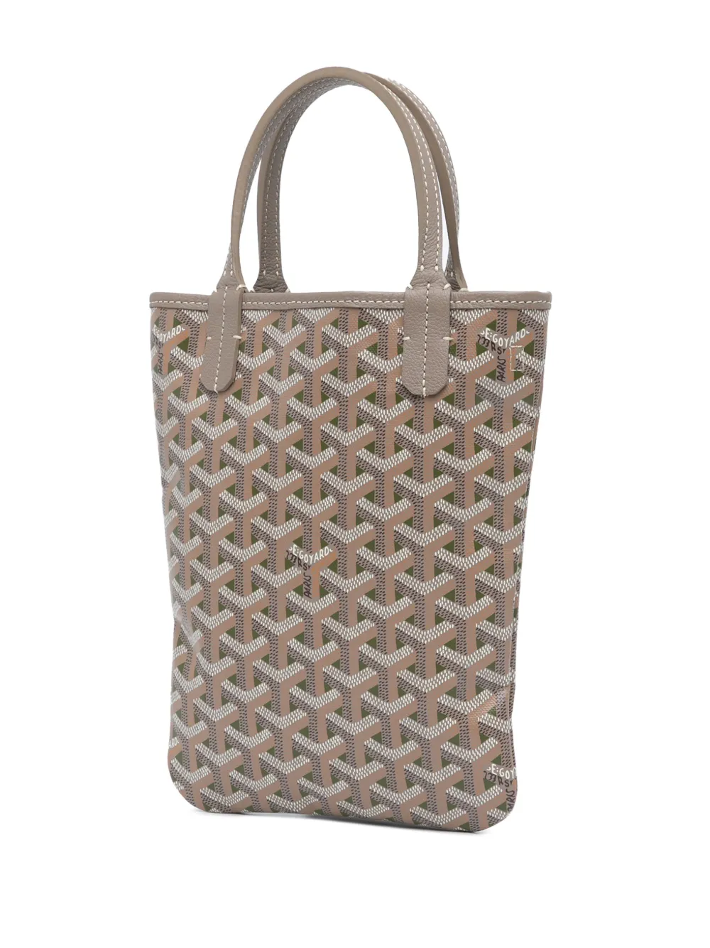 Pre-owned Goyard 2018 Ine Poitiers Claire Voie Satchel In Brown