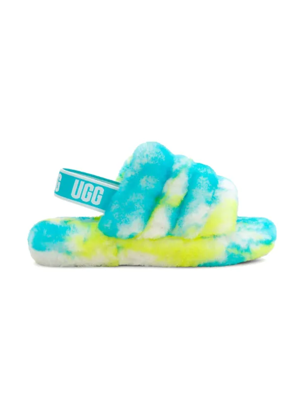 UGG Kids Fluff Yeah サンダル | ブルー | FARFETCH JP
