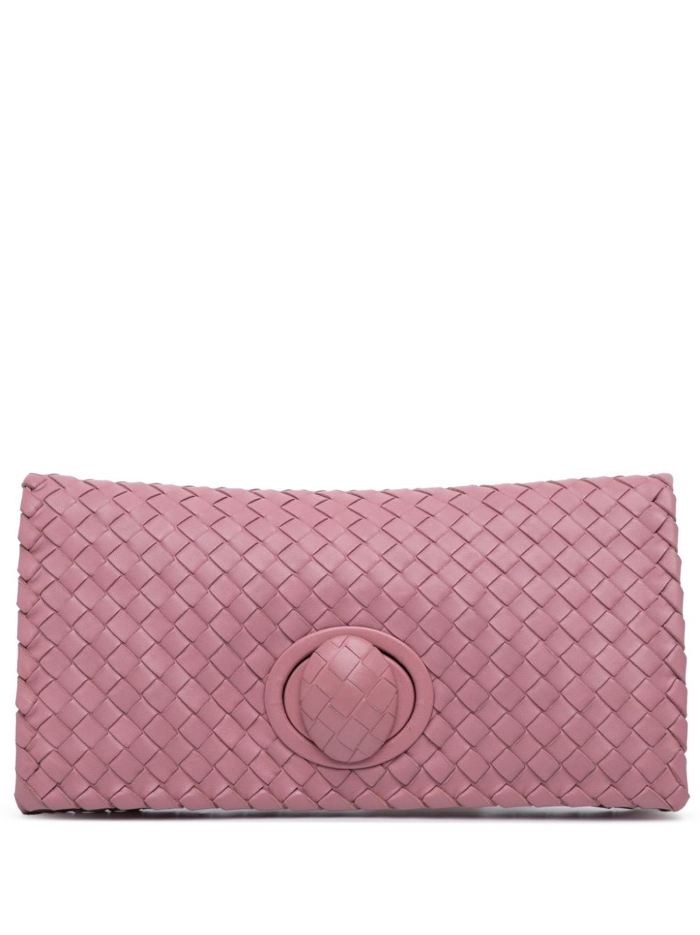 2012-present Nappa Intrecciato Turn Lock clutch bag