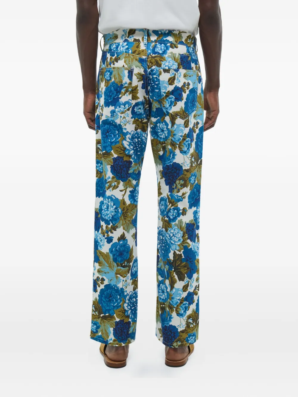 FURSAC five-pockets twill trousers Blauw