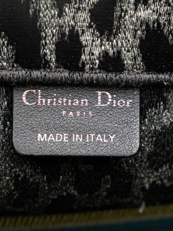 Christian Dior Pre-Owned 2021 Medium Embroidered Canvas Leopard