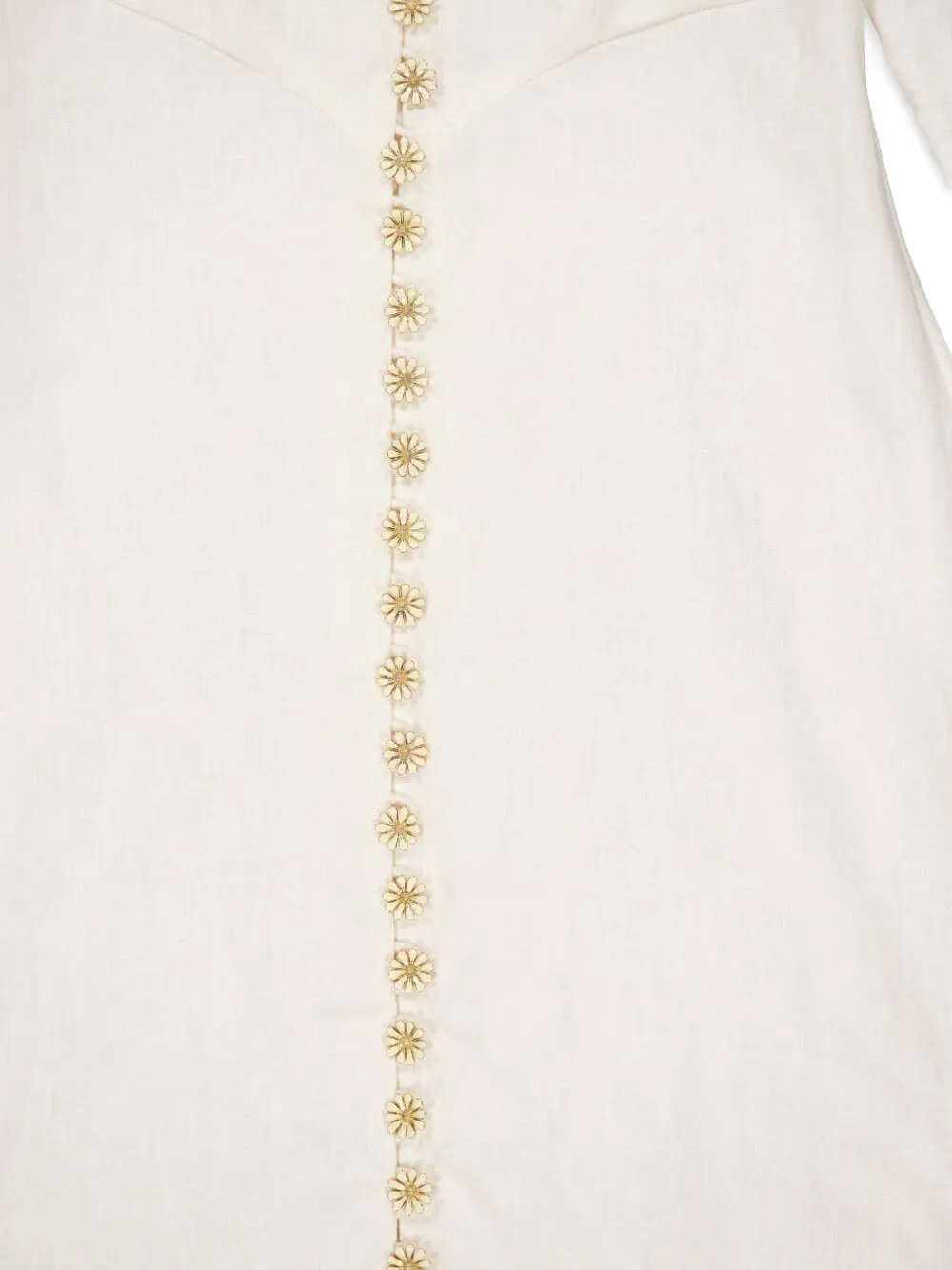 ZIMMERMANN Jurk met verfraaide knopen Wit