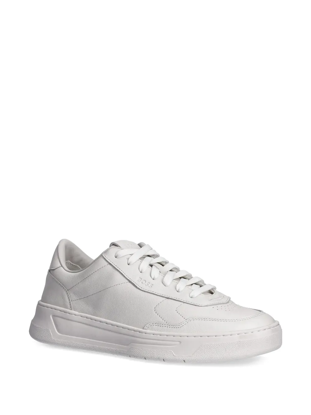 BOSS leather sneakers White