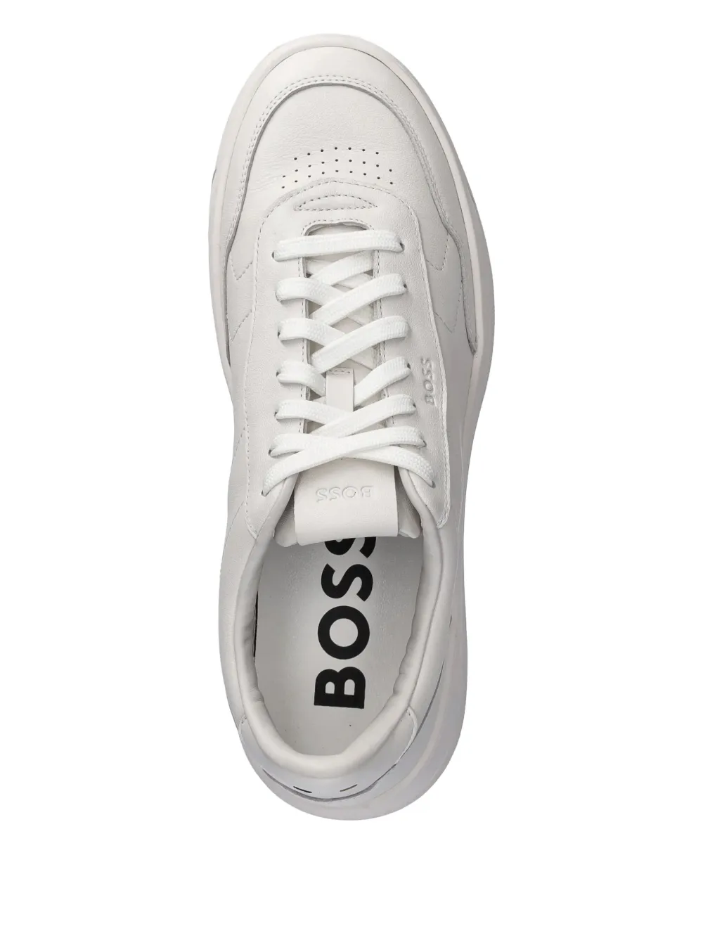 BOSS leather sneakers White