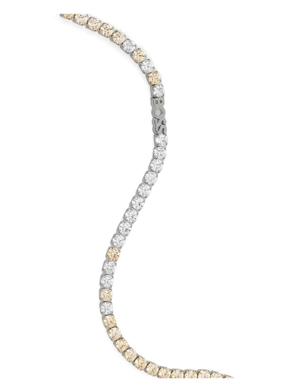 BOSS crystal-embellished necklace - Zilver