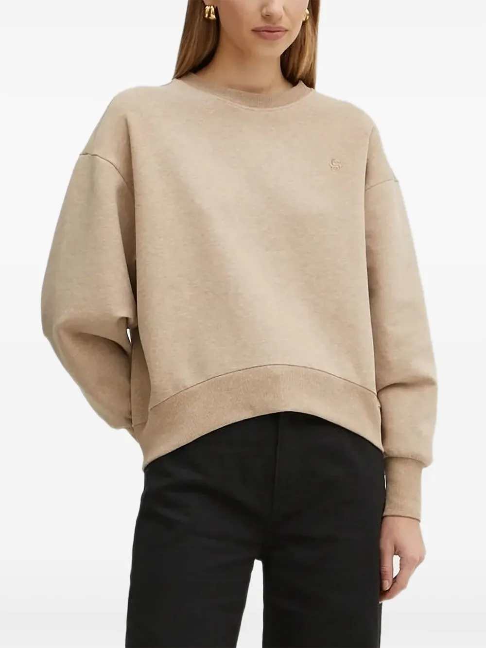 BOSS embroidered-detail sweatshirt | Neutrals | Image 1