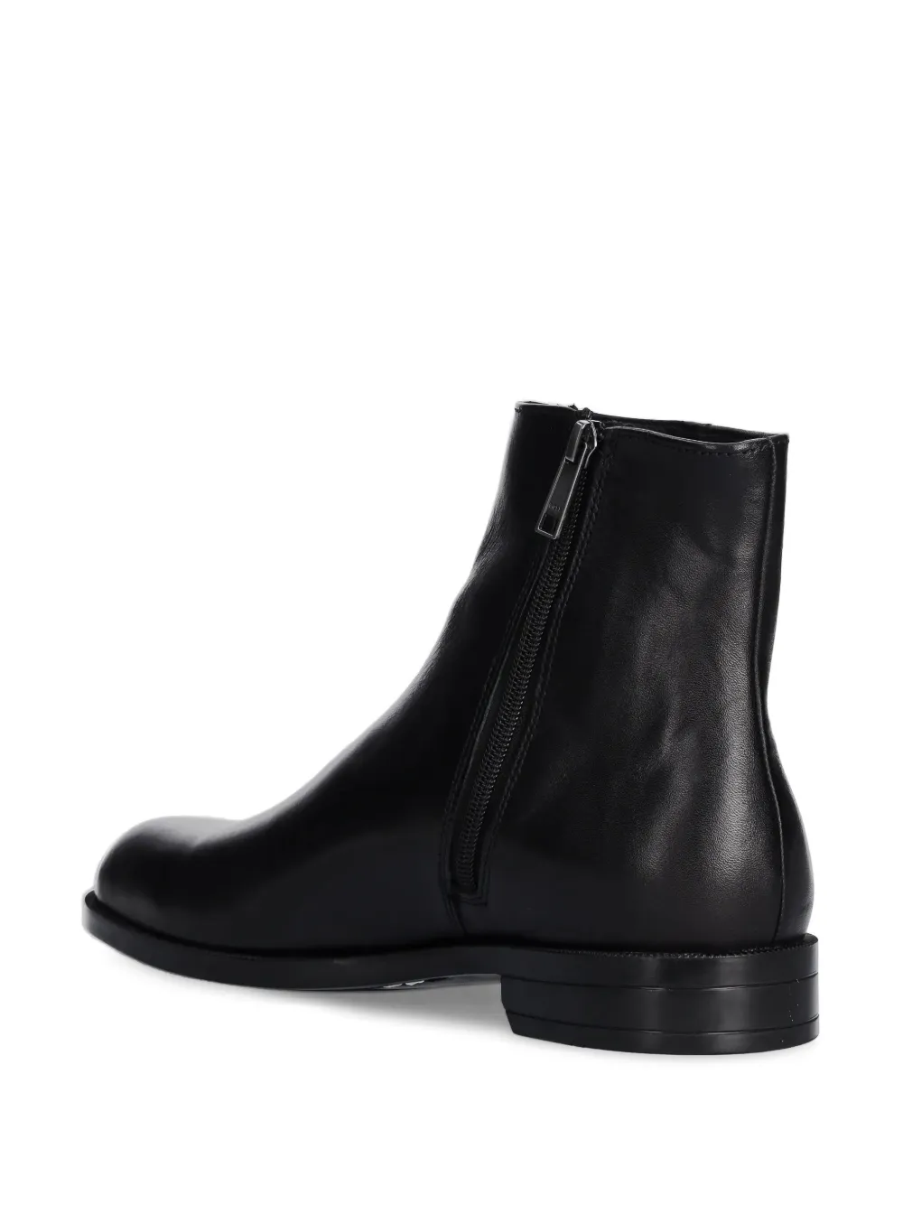 BOSS leather ankle boots Black