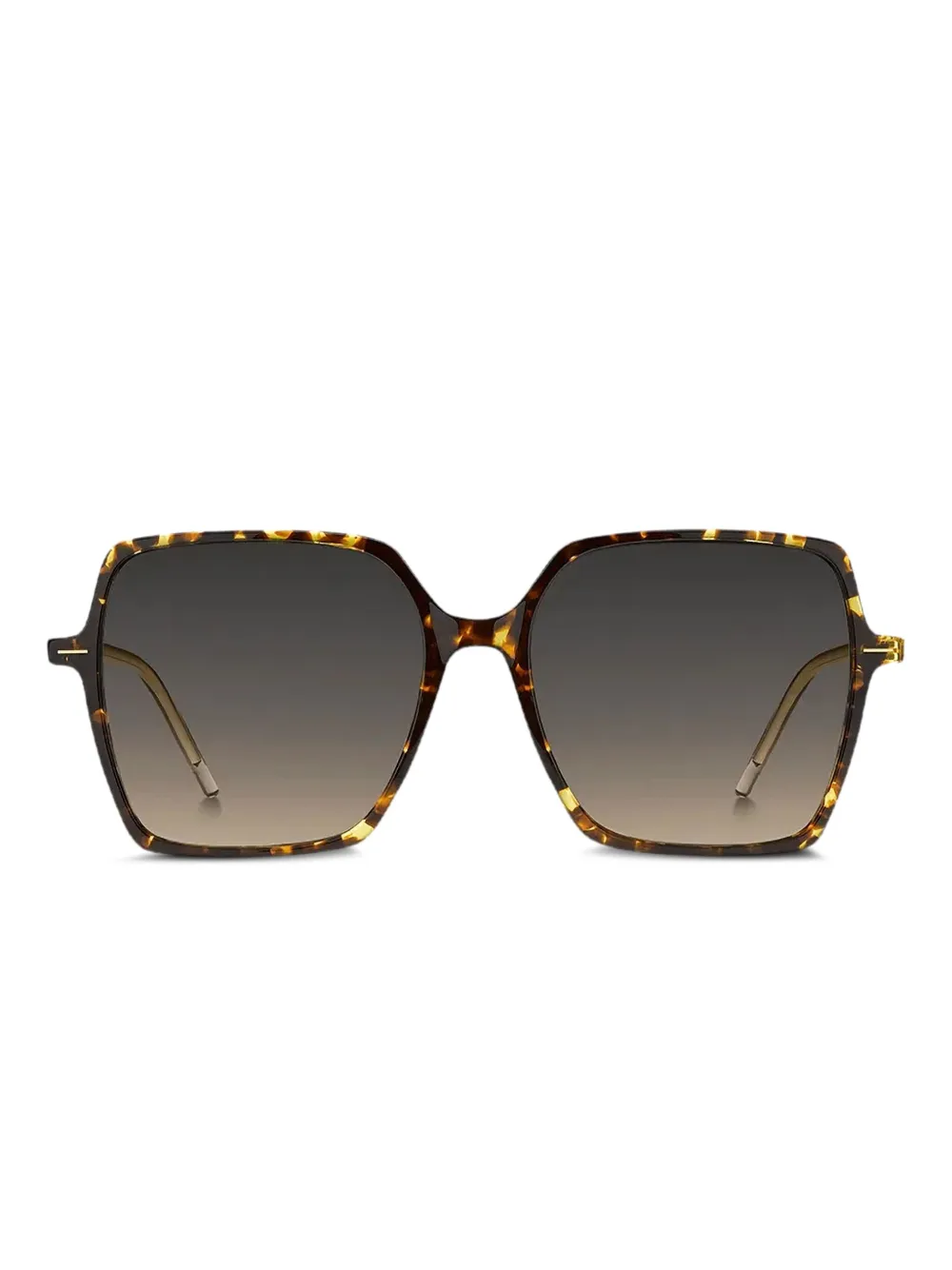 BOSS tortoiseshell square-oversized sunglasses | Brown | Image 1