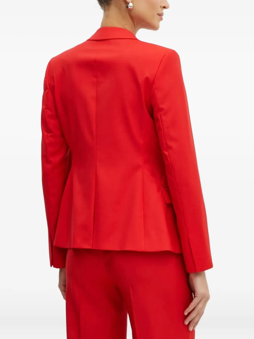 Hugo Boss Single-button Blazer In Red