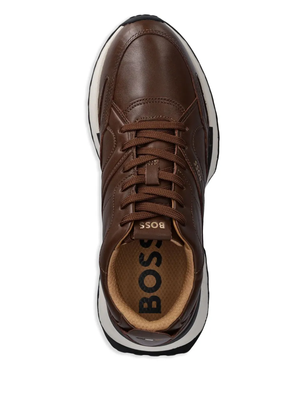 BOSS logo sneakers Brown