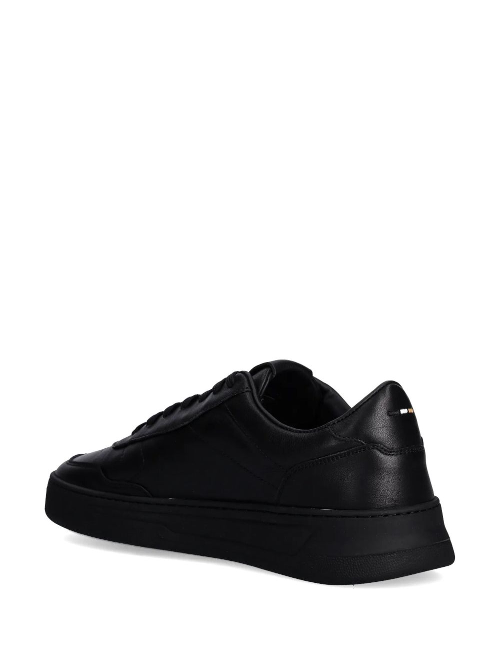 BOSS leather sneakers Black