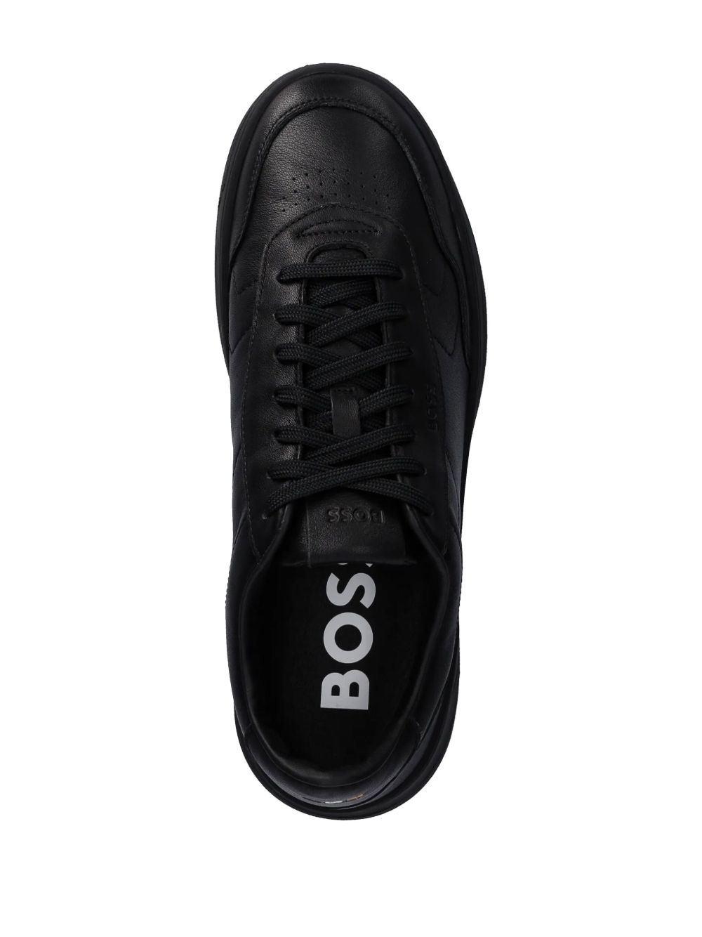 BOSS leather sneakers Black