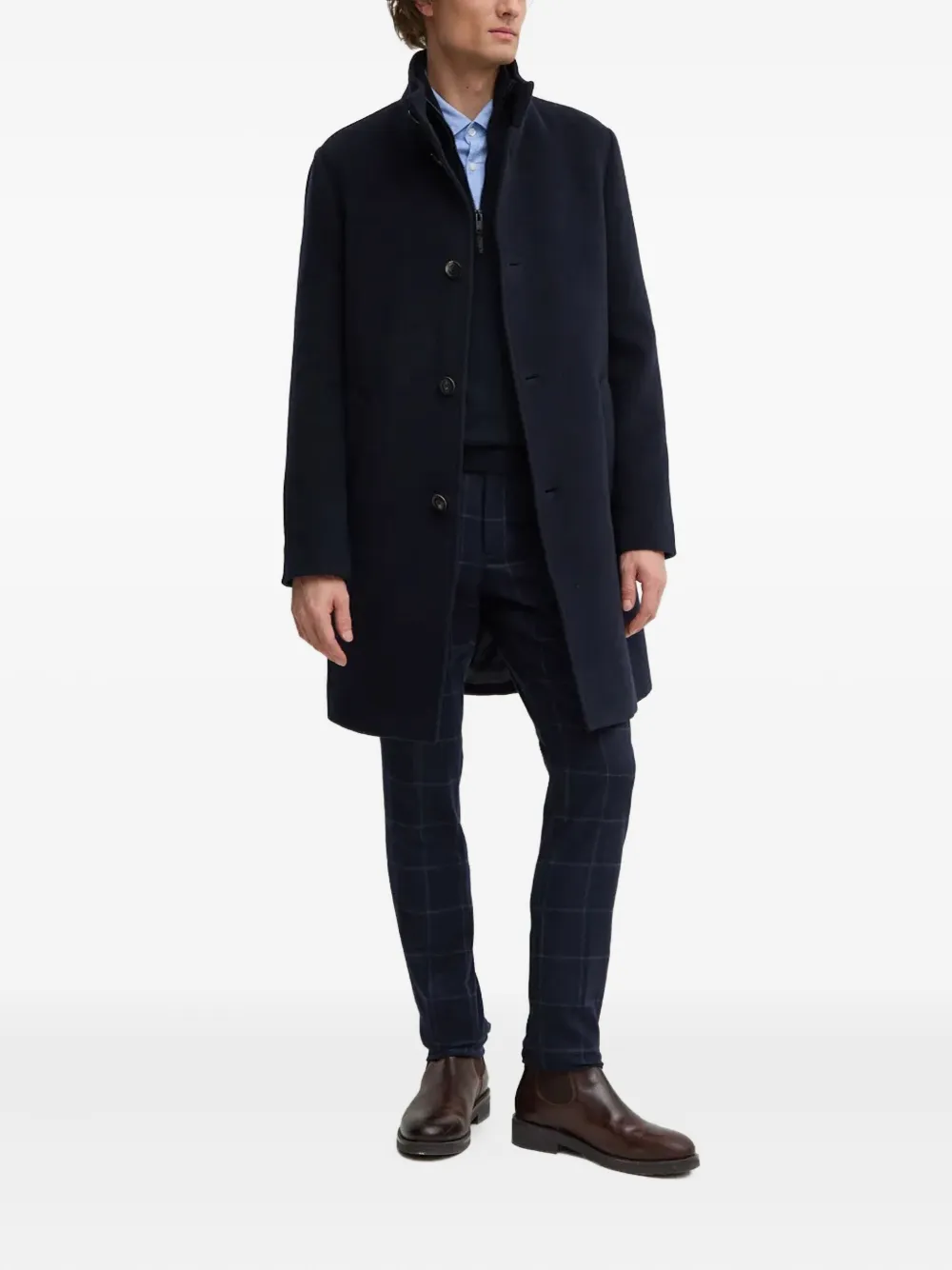 BOSS Button-down overhemd - Blauw