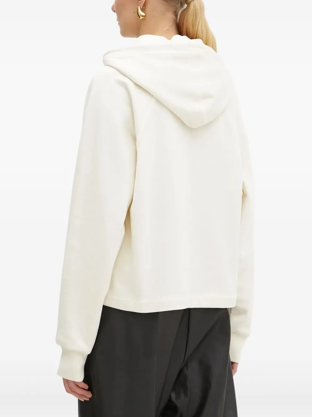 BOSS logo-embroidered hoodie - Wit
