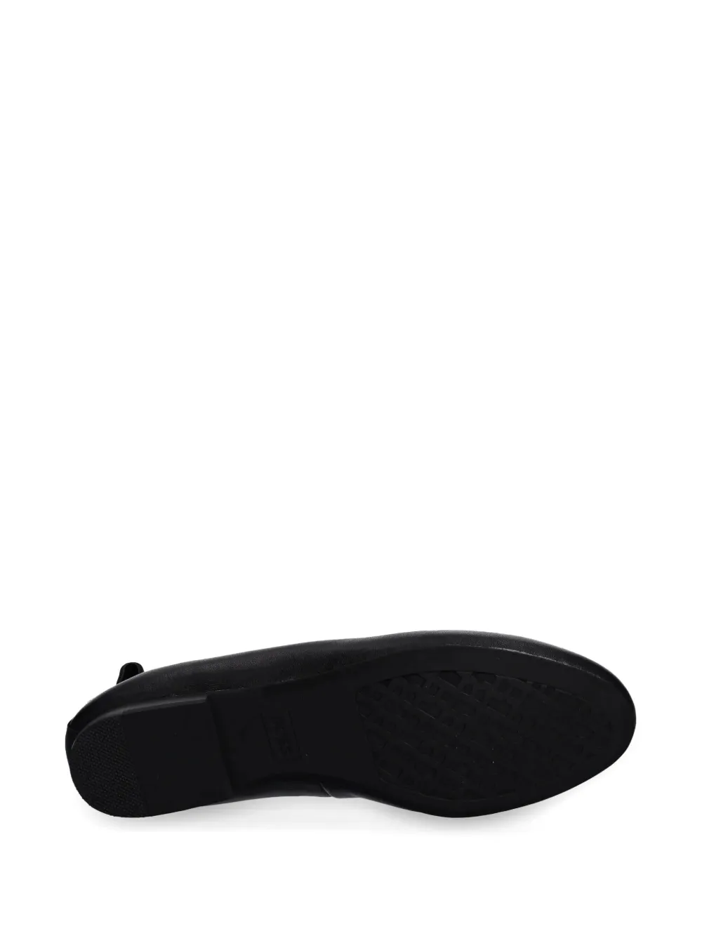 BOSS logo-plaque ballerina shoes Black