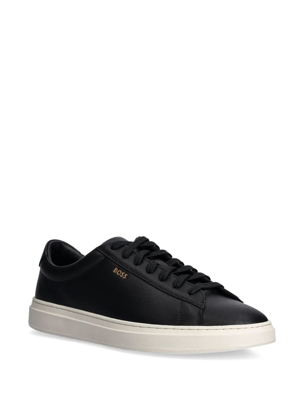 BOSS logo sneakers - Zwart