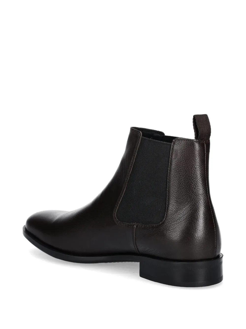 BOSS leather chelsea boots Brown