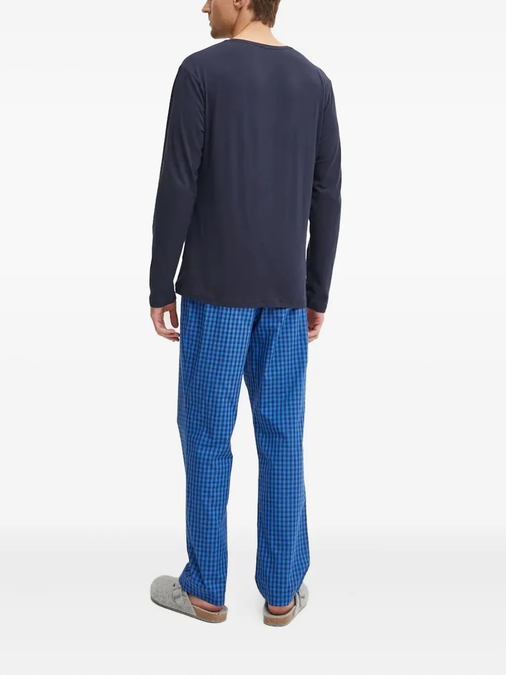 BOSS Pyjama met logoprint Blauw