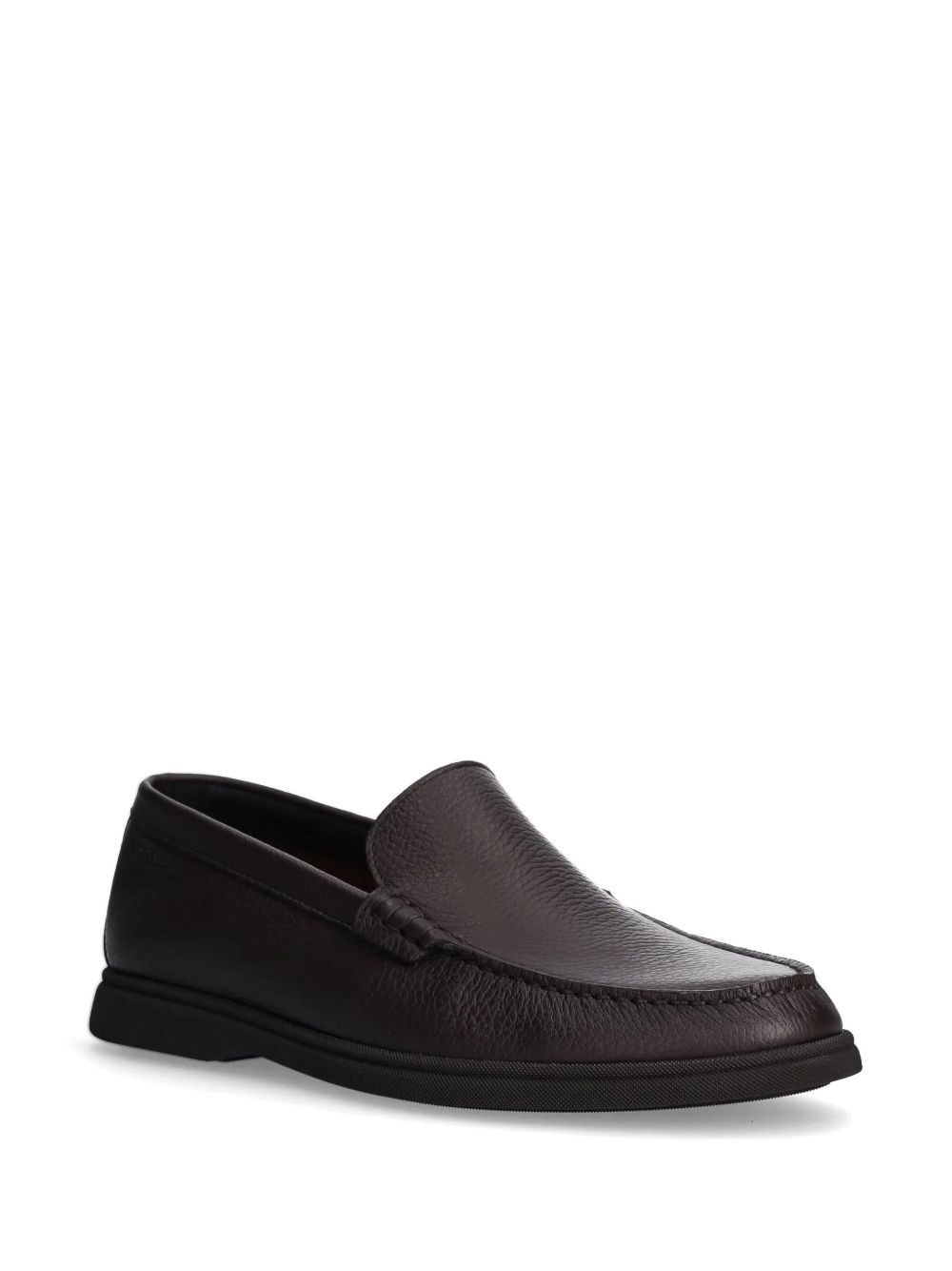 BOSS leather loafers - Bruin